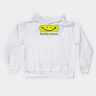 Smile more. Kids Hoodie